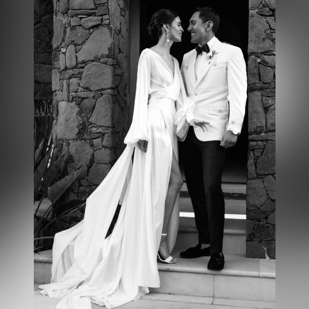 Luna Bea Dawn La Lune Dress - 100% French and Italian Silk Wedding Dress